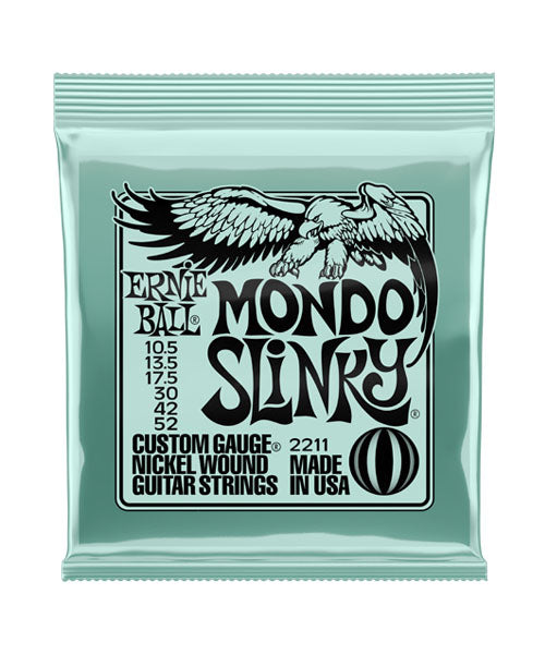 Encordadura Ernie Ball Mondo Slinky 2211 para Guitarra Eléctrica 10.5-54