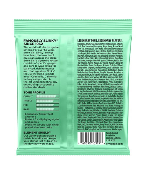 Ernie Ball Encordadura "Hyper Slinky" 2229 Guitarra Eléctrica, Nickel Wound 0.008-0.042