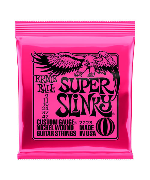 Encordadura Ernie Ball Super Slinky 2223 para Guitarra Eléctrica 9-42