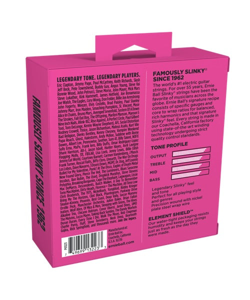 Ernie Ball Encordaduras "Super Slinky 3 Pack" 3223, Guitarra Eléctrica, Nickel Wound 9-42