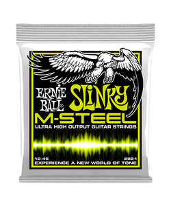 Ernie Ball Encordadura "Regular Slinky M-Steel" 2921, Guitarra Eléctrica 10-46