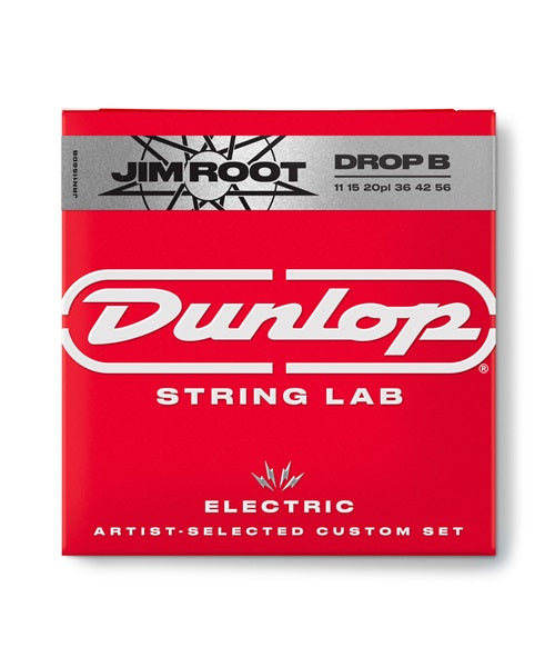 Encordadura Dunlop Jim Root Signature JRN1156DB-CV Drop-B para Guitarra Eléctrica 11–56
