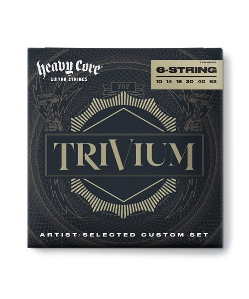 Encordadura Dunlop Trivium Lab Series Signature TVMN1052-CV para Guitarra Eléctrica 10–52