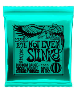 Ernie Ball Encordadura "Not Even Slinky" 2626, Guitarra Eléctrica, Nickel Wound 12-56