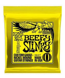 Ernie Ball Encordadura "Beefy Slinky" 2627, Guitarra Eléctrica, Nickel Wound 11-54