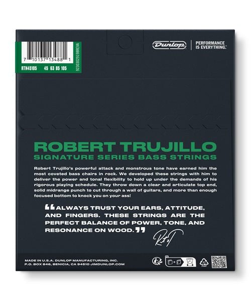 Dunlop Encordadura para Bajo Eléctrico Hybrid "Robert Trujillo" RTN45105-CV, Nickel Wound, 0.045-0.105