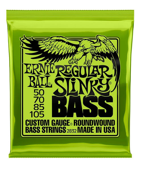 Encordadura Ernie Ball Regular Slinky 2832 para Bajo Eléctrico 50-105
