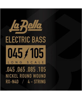 La Bella Encordadura Para Bajo Eléctrico Niquel 0.045-0.105 RX-N4D RX
