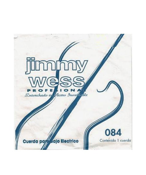 Cuerda Jimmy Wess Pro WAB84 Acero Inoxidable para Bajo Eléctrico 0.084 (1 pza)