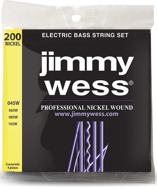 Encordadura Jimmy Wess Pro WNB200 Nickel para Bajo Eléctrico 45-105