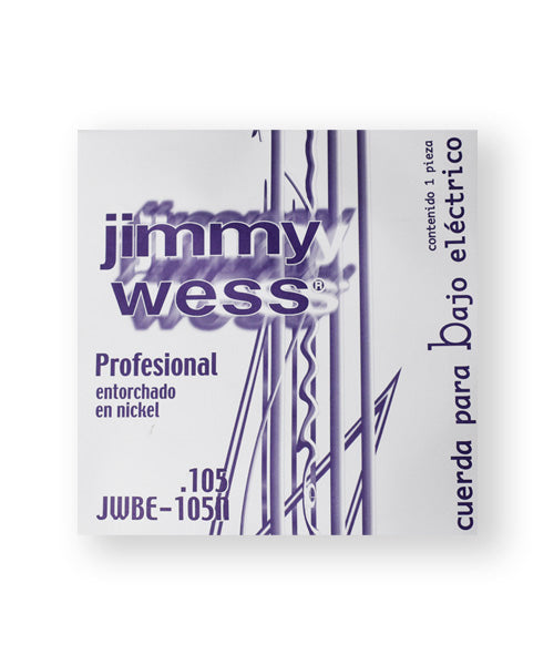 Cuerda Jimmy Wess Pro WNB105 Nickel para Bajo Eléctrico 0.105 (1 pza)