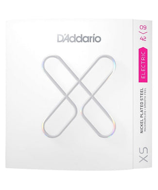 D'Addario Encordadura Super Light Coated XSE0942, Guitarra Eléctrica XS Nickel, 09-42