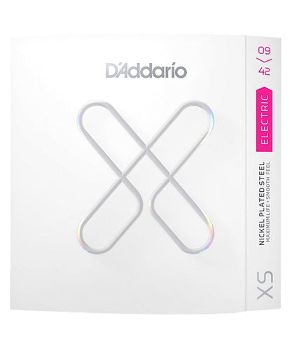 D'Addario Encordadura Super Light Coated XSE0942, Guitarra Eléctrica XS Nickel, 09-42