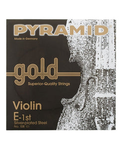 Pyramid Cuerda 108 101 para Violín 4/4, 1A (E "Mi"), Gold