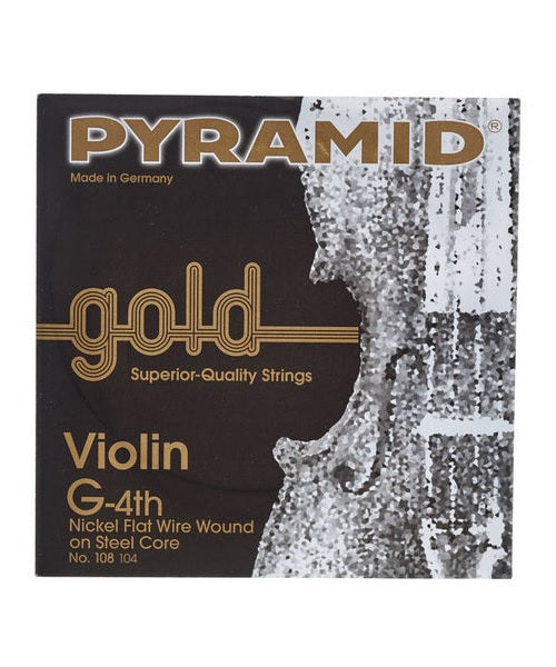 Cuerda Pyramid 108 104 para Violín 4/4 - G (Sol) - Gold