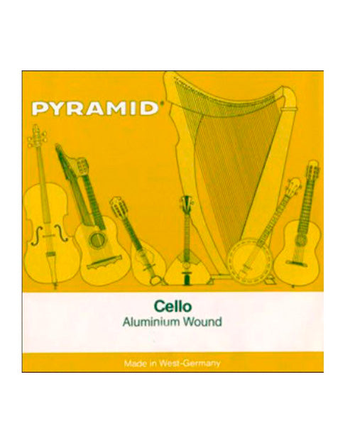 Encordadura Pyramid Gold 173 100 para Cello 4/4 - Aluminio Alta Calidad