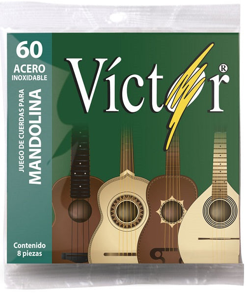 Víctor Encordadura para Mandolina 60 Acero Inoxidable