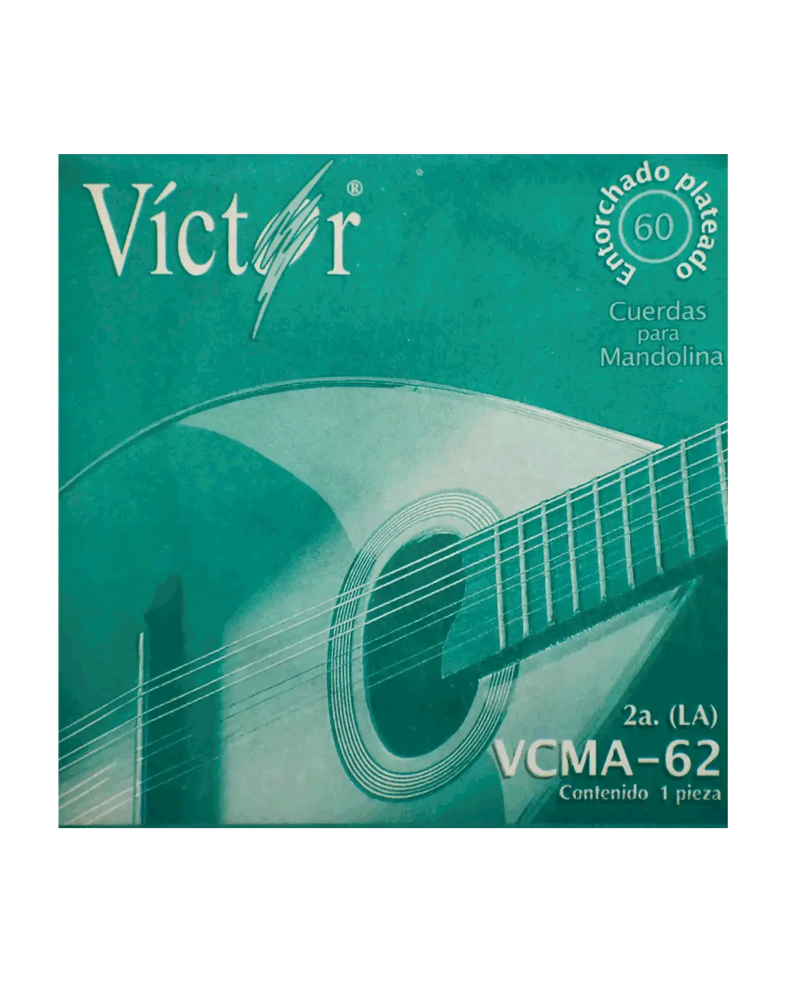Cuerda Víctor VCMA-62-6 para Mandolina, 2A, Acero Estañado, 6 piezas