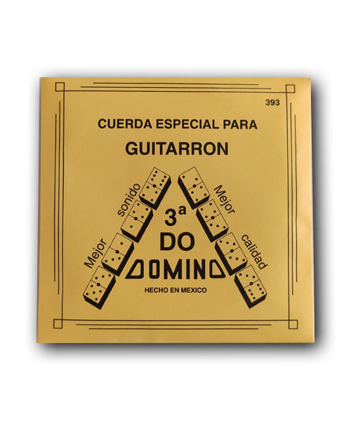 Domino Cuerda 393(12) para Guitarrón, 3A Nylon Delgado, 12 piezas