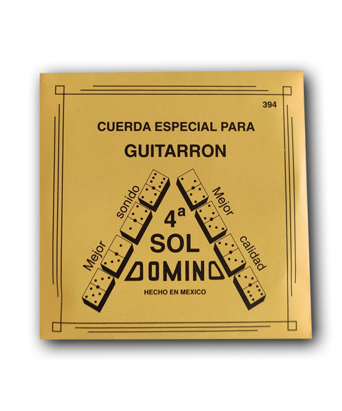 Domino Cuerda 394(12) para Guitarrón, 4A Plateada, 12 piezas