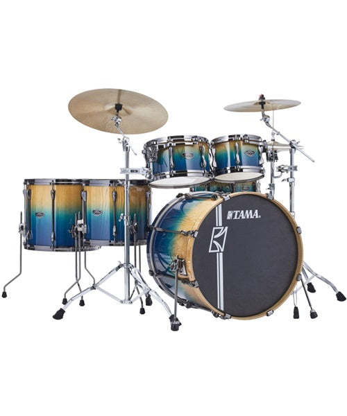 Tama Batería 6 piezas Azul Degradado/Natural con Atriles ML62HZBSP-PFP, Superstar Hyper-Drive Maple