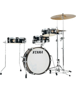 Tama Batería 4 piezas Negro Metálico LJK48P-HBK con Atriles, Club-JAM Pancake