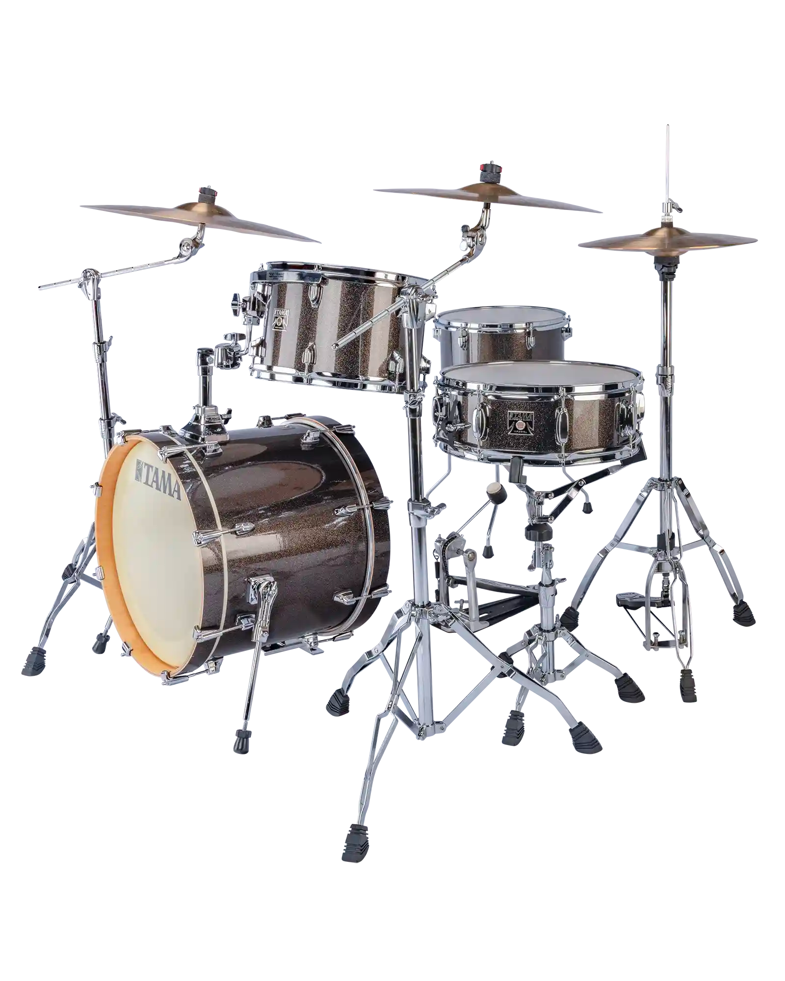 Tama Batería 4 piezas Negro Brillante con Atriles CK48S-MGD Superstar Classic Maple