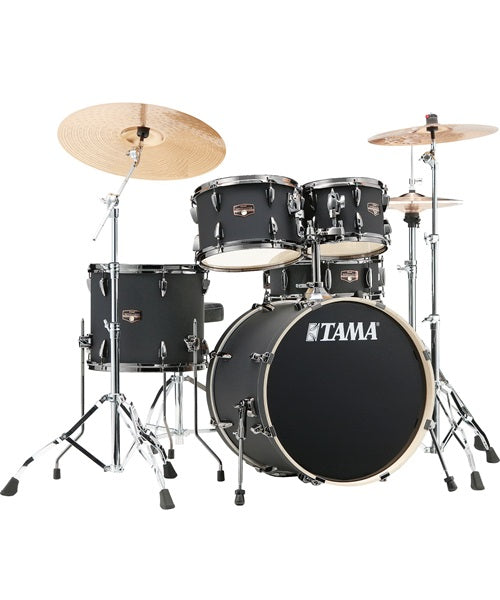 Batería TAMA Imperialstar 5 Piezas Negro Mate con Atriles y Asiento