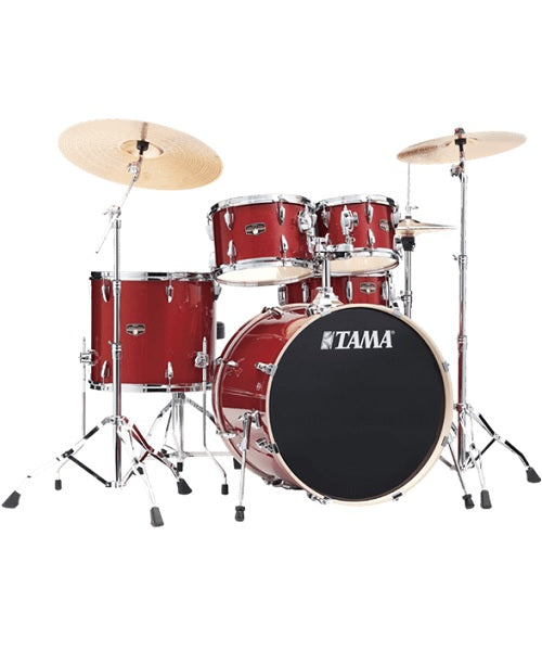 Tama Batería 5 piezas Rojo con Atriles y Asiento IP52H6W-BRM Imperialstar