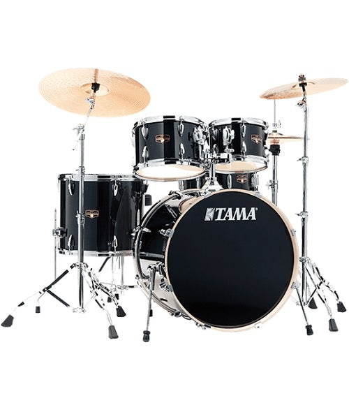 Tama Batería 5 piezas Negro Rayado con Atriles y Asiento IP52H6W-HBK Imperialstar