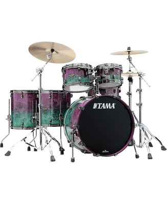 “Exclusiva en Veerkamp Online” Tama Batería 6 piezas Morado Degradado/Verde con Atriles WBS62RBMS-NMF, Starclassic Walnut/Birch