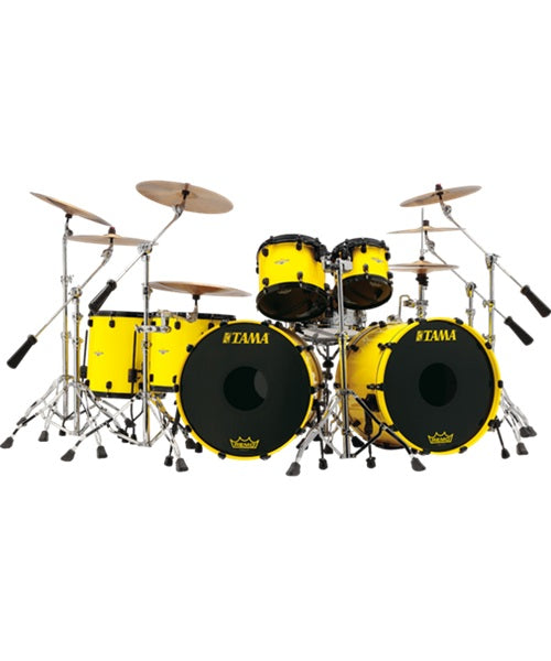 “Exclusiva en Veerkamp Online” Tama Batería 7 piezas Amarillo con Atriles LU72GBS Lars Ulrich 40th Anniversary Edición Limitada