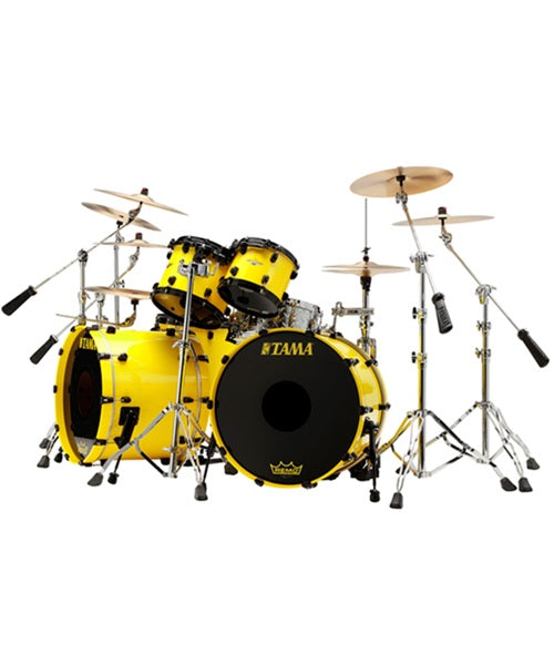 “Exclusiva en Veerkamp Online” Tama Batería 7 piezas Amarillo con Atriles LU72GBS Lars Ulrich 40th Anniversary Edición Limitada