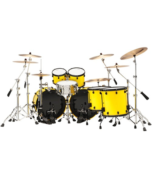 “Exclusiva en Veerkamp Online” Tama Batería 7 piezas Amarillo con Atriles LU72GBS Lars Ulrich 40th Anniversary Edición Limitada