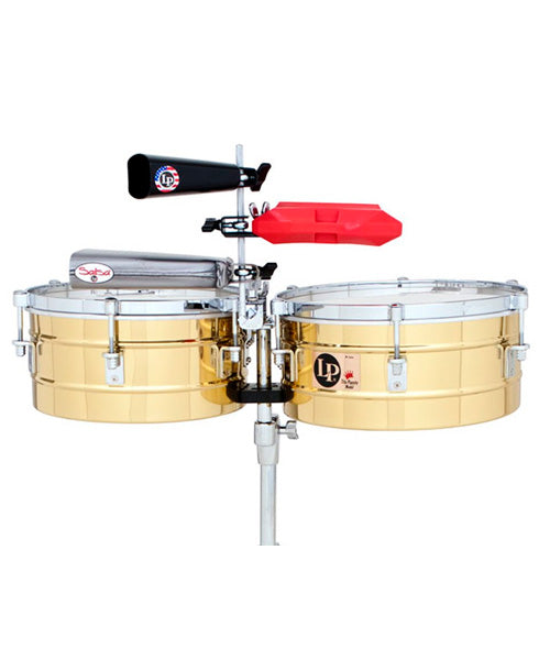 Timbales LP 13" & 14" Tito Puente Latón con Atril