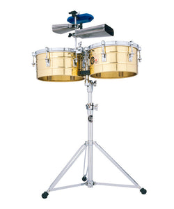 Latin Percussion Timbales 14" y 15" LP257-B con Atril Latón Tito Puente