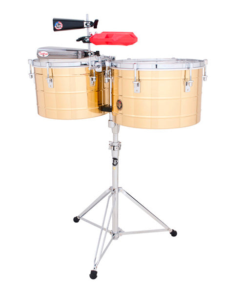 Timbales LP 15" & 16" Tito Puente Latón con Atril
