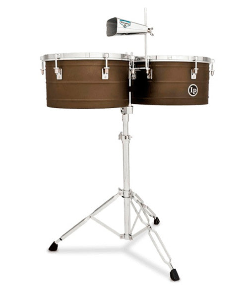 Timbales LP 14" & 15" Matador Acero Recubierto con Atril