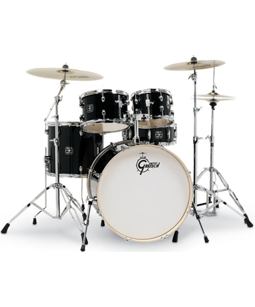Gretsch Batería 5 piezas Negro con Atriles GE4E825BK, Energy