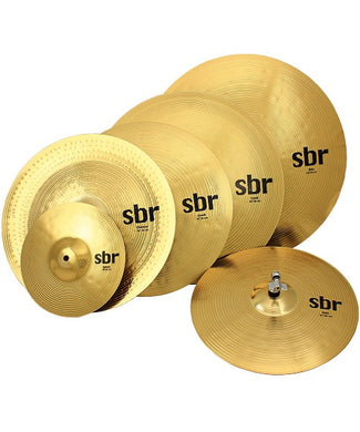 Sabian Platillos SBR 10” Splash, 14” Hi Hats, 16” Crash, 18” Thin Crash, 16” Chinese, 20” Ride SBR5007I Super Set