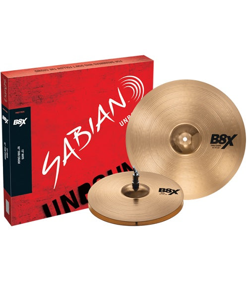 Platillos Sabian B8X First Pack (13) 13” Hi-Hats – 16” Crash