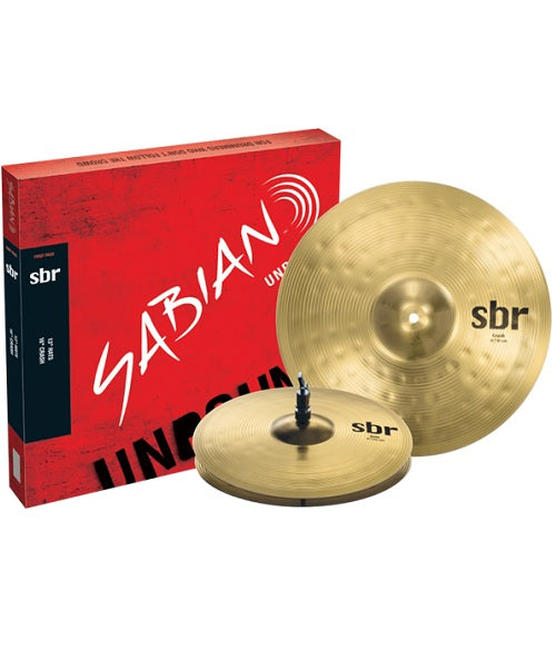 Platillos Sabian SBR First Pack, Hi-Hat 13” Crash 16”