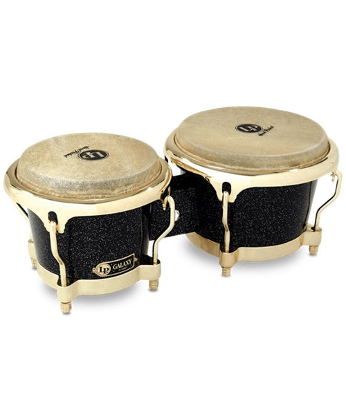 Latin Percussion Bongos Fibra de Vidrio LP794X Negro, Galaxy