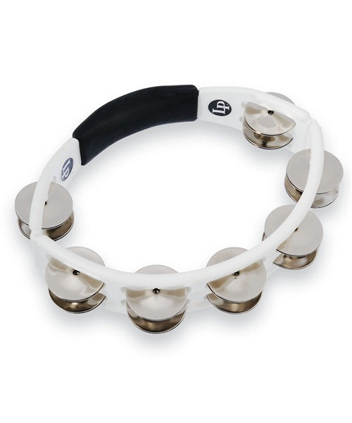 Latin Percussion Pandero LP152 Blanco 2 Hileras de Rintintines, Cyclops Oval