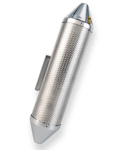 Latin Percussion Güiro Metalico con Raspador LP306B Torpedo Chico