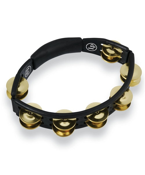 Latin Percussion Pandero LP170 Negro 2 Hileras de Rintintines, Cyclops Oval