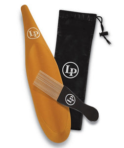 Latin Percussion Güiro LP245 con Raspador y Funda Guicharo