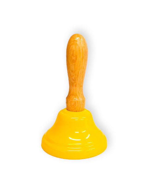 Campanita Power Beat “Power Kids” de 6 cm con mango, en varios colores