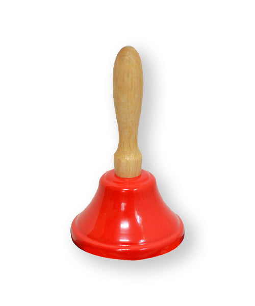 Campanita Power Beat “Power Kids” de 7.5 cm con mango, en varios colores