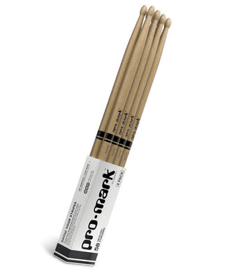 Promark Baquetas Classic TX5BW-4P Forward 5B Hickory Punta de Madera, 4 Pares